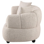 Home & Sleep Outlet - Whitney Contemporary Channel Tufted Boucle Upholstered Loveseat
