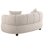 Home & Sleep Outlet - Whitney Contemporary Channel Tufted Boucle Upholstered Loveseat