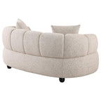Home & Sleep Outlet - Whitney Contemporary Channel Tufted Boucle Upholstered Loveseat