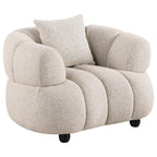 Home & Sleep Outlet - Whitney Contemporary Channel Tufted Boucle Upholstered Accent Chair