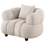 Home & Sleep Outlet - Whitney Contemporary Channel Tufted Boucle Upholstered Accent Chair
