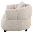 Whitney Contemporary Channel Tufted Woven Fabric Upholstered Accent Chair