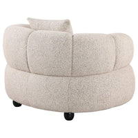 Whitney Contemporary Channel Tufted Woven Fabric Upholstered Accent Chair