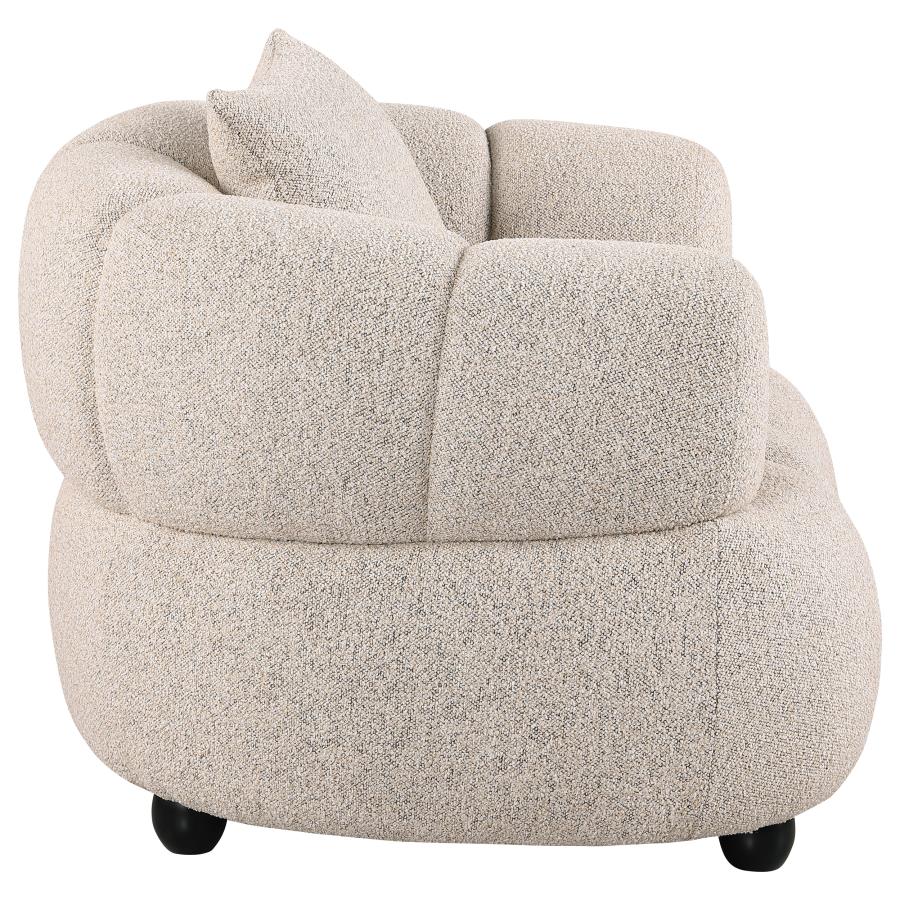 Home & Sleep Outlet - Whitney Contemporary Channel Tufted Boucle Upholstered Accent Chair