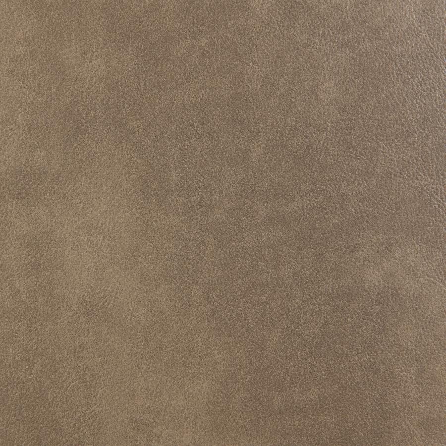 Scotland 2-piece Faux Leather Upholstered Sofa Set Brown
