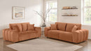 Burnett 2-piece Chenille Upholstered Sofa Set Burnt Orange