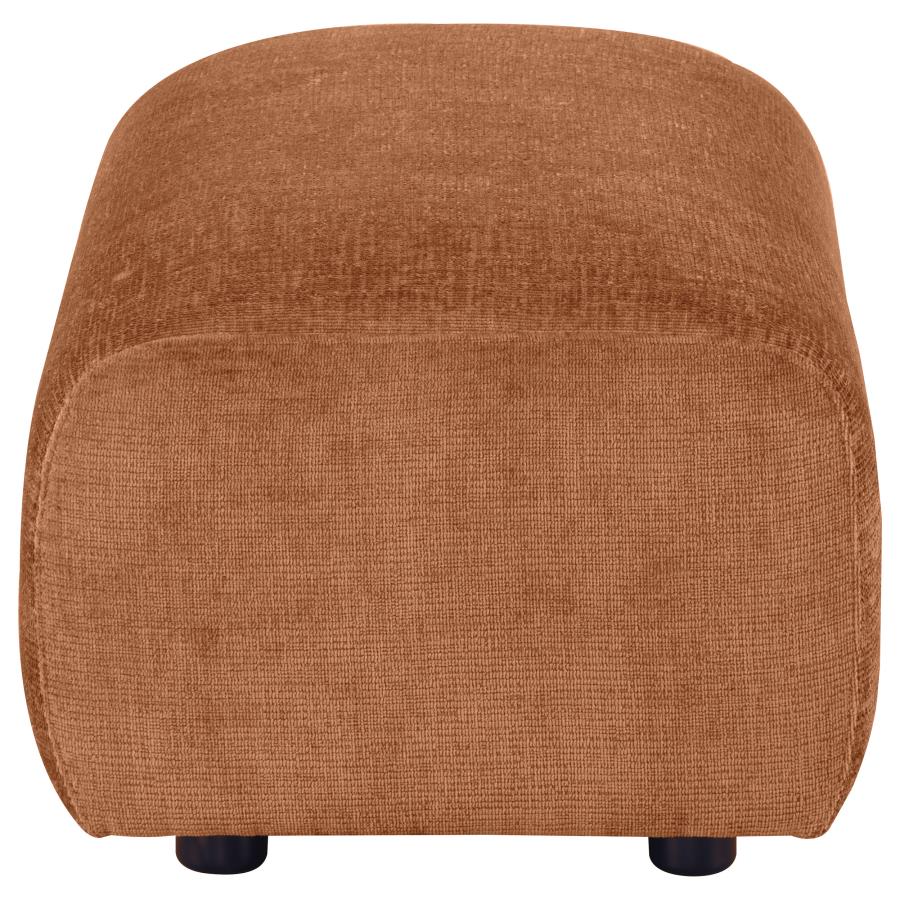 Burnett 4-piece Chenille Upholstered Sofa Set Burnt Orange