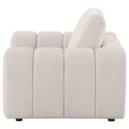 Home & Sleep Outlet - Burnett Chenille Upholstered Accent Chair Ivory