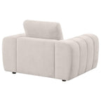 Home & Sleep Outlet - Burnett Chenille Upholstered Accent Chair Ivory