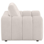 Home & Sleep Outlet - Burnett Chenille Upholstered Accent Chair Ivory