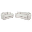 Isabella 2-piece Fabric Upholstered Sofa Set Sand