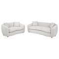 Isabella 2-piece Fabric Upholstered Sofa Set Sand