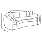 Isabella 3-piece Fabric Upholstered Sofa Set Sand