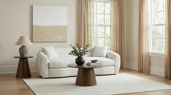 Isabella Fabric Upholstered Sofa Sand