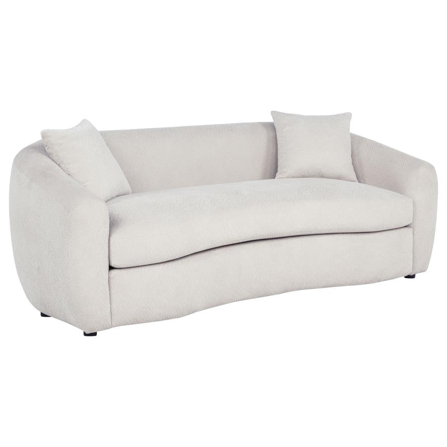 Home & Sleep Outlet - Isabella Fabric Upholstered Sofa Sand