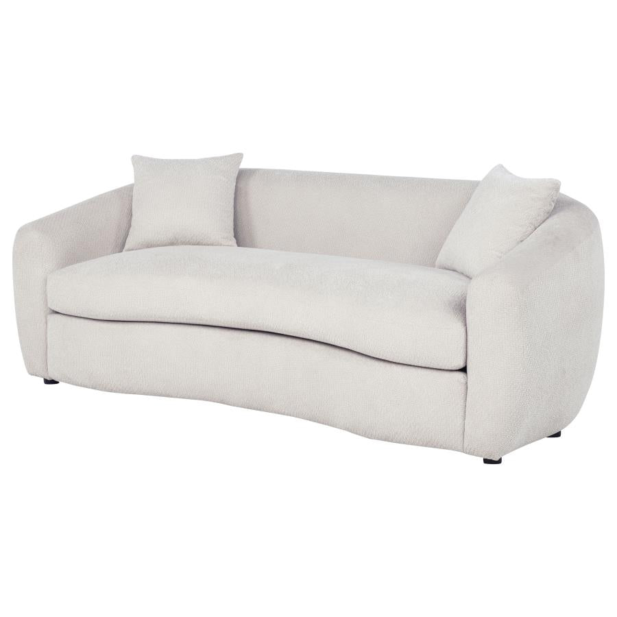 Home & Sleep Outlet - Isabella Fabric Upholstered Sofa Sand