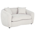 Home & Sleep Outlet - Isabella Fabric Upholstered Loveseat Sand