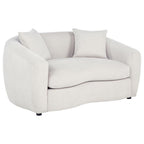 Home & Sleep Outlet - Isabella Fabric Upholstered Loveseat Sand
