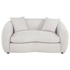Home & Sleep Outlet - Isabella Fabric Upholstered Loveseat Sand