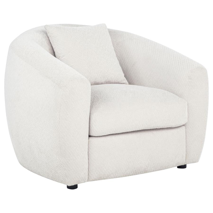 Home & Sleep Outlet - Isabella Fabric Upholstered Accent Chair Sand