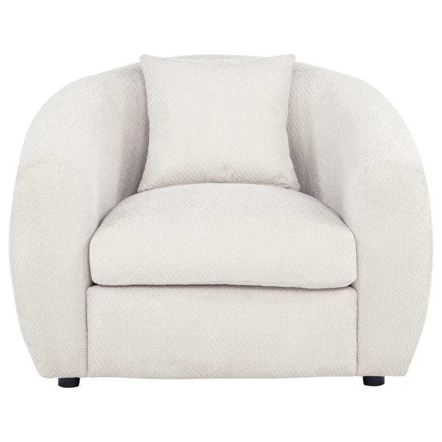 Home & Sleep Outlet - Isabella Fabric Upholstered Accent Chair Sand