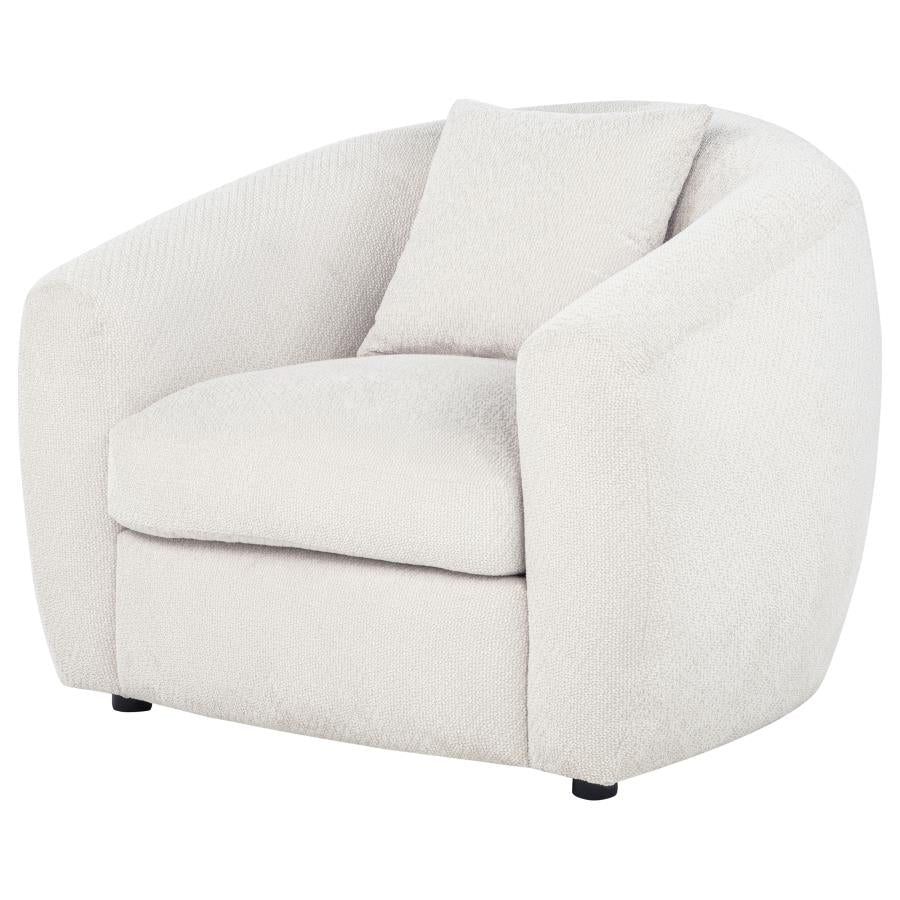 Home & Sleep Outlet - Isabella Fabric Upholstered Accent Chair Sand