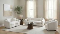 Isabella Fabric Upholstered Accent Chair Sand