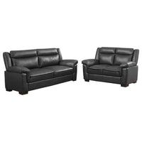 Arabella 2-piece Upholstered Padded Arm Sofa Set Grey