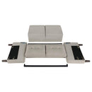 Bowen 3-piece Upholstered Track Arm Tufted Sofa Set Beige