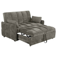 Cotswold Upholstered Convertible Sleeper Sofa Bed Dark Grey