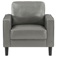 Ruth 3-piece Upholstered Track Arm Sofa Set Grey