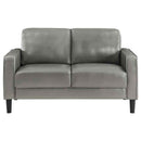 Ruth Upholstered Track Arm Loveseat Grey
