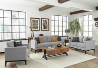 Apperson Upholstered Track Arm Sofa Light Grey