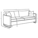 Corliss 2-piece Velvet Upholstered Sofa Set Camel
