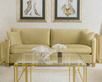 Corliss Upholstered Curved Track Arm Sofa Camel