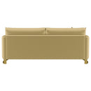Corliss Upholstered Curved Track Arm Sofa Camel
