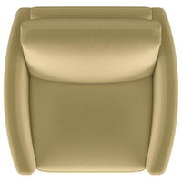 Corliss Upholstered Curved Track Arm Chair Camel