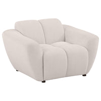 Destino 3-piece Chenille Splayed Arm Sofa Set Greige