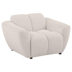 Destino 3-piece Chenille Splayed Arm Sofa Set Greige
