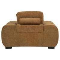 Octavia Upholstered Track Arm Accent Chair Amber