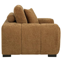 Octavia Upholstered Track Arm Accent Chair Amber