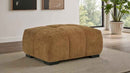 Octavia Upholstered Rectangular Ottoman Amber