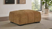 Octavia Upholstered Rectangular Ottoman Amber