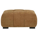Octavia Upholstered Rectangular Ottoman Amber
