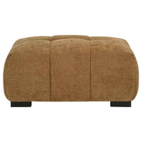 Octavia Upholstered Rectangular Ottoman Amber