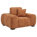 Octavia Upholstered Track Arm Accent Chair Orange