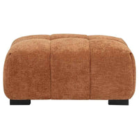 Octavia Upholstered Rectangular Ottoman Orange