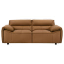 Buxton 2-piece Leather Upholstered Sofa Set Orange