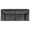 Buxton 2-piece Leather Upholstered Sofa Set Graphite