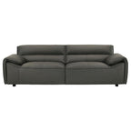 Buxton Top Grain Leather Upholstered Sofa Graphite